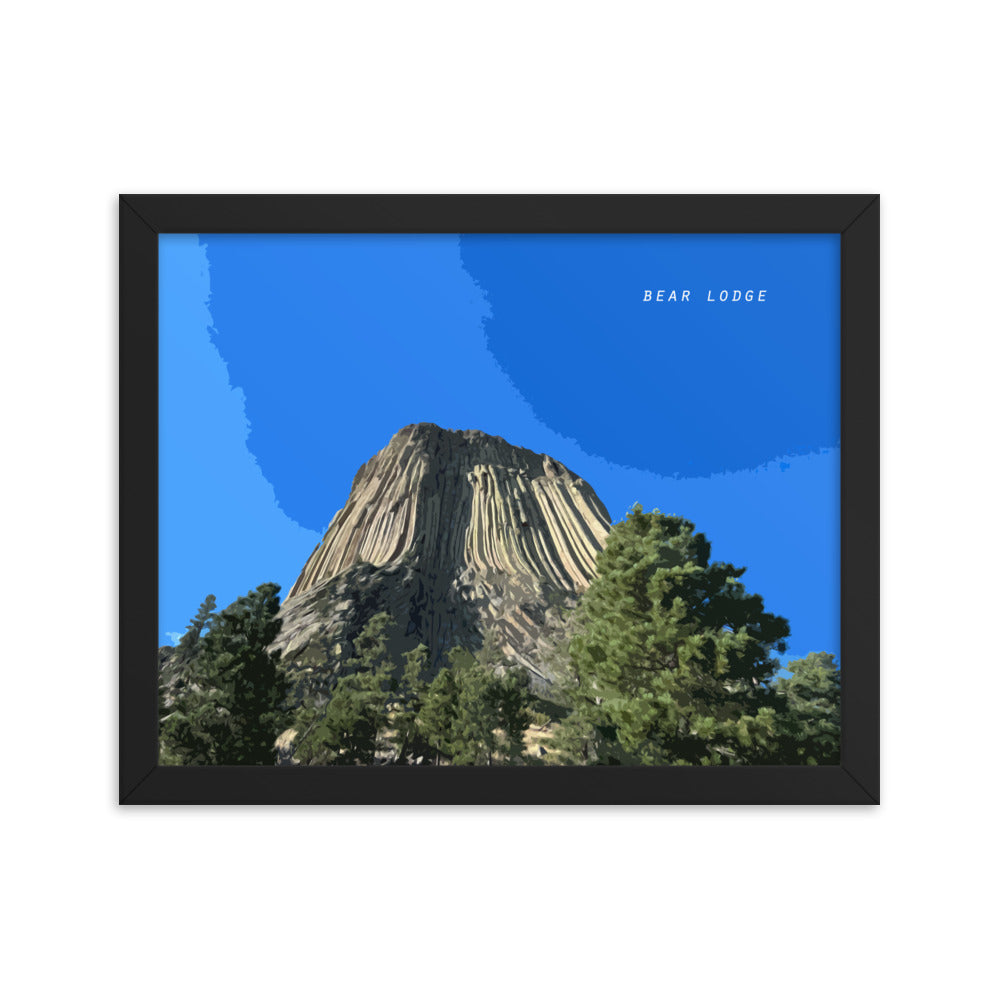 Bear Lodge Butte - Wood Framed Print