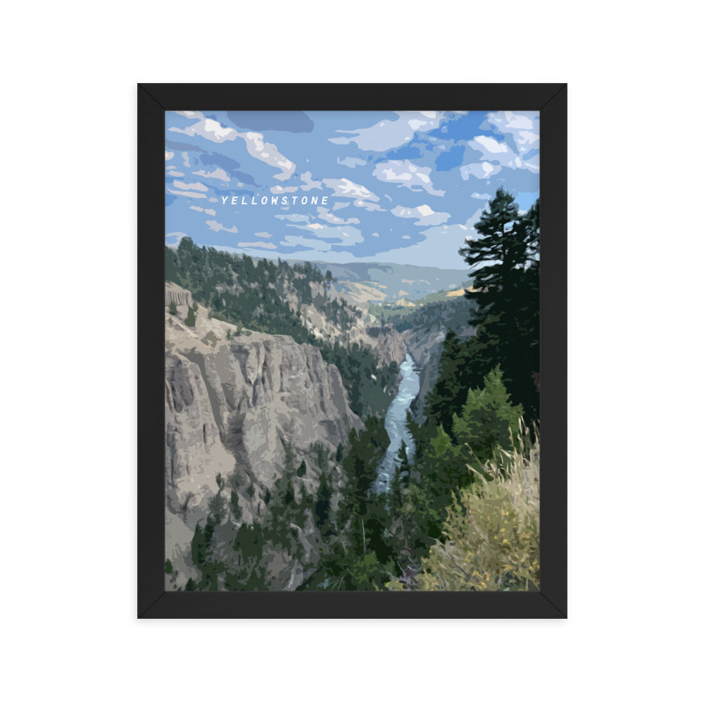 Yellowstone River - Wood Framed Print