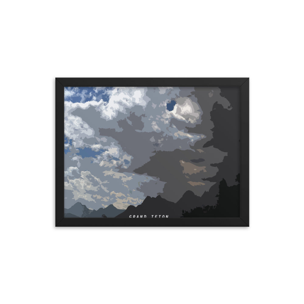 Grand Teton Sky - Wood Framed Print