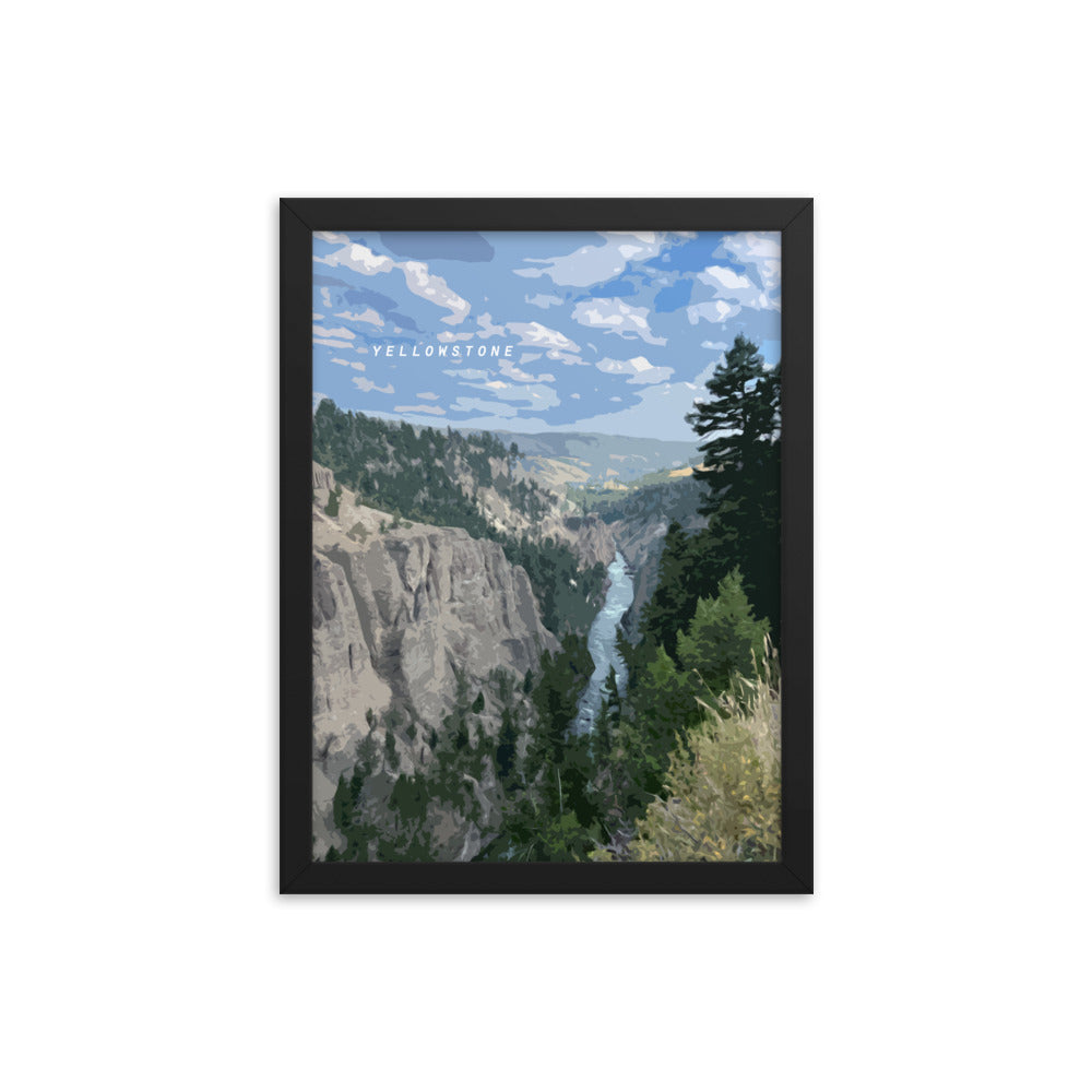 Yellowstone River - Wood Framed Print