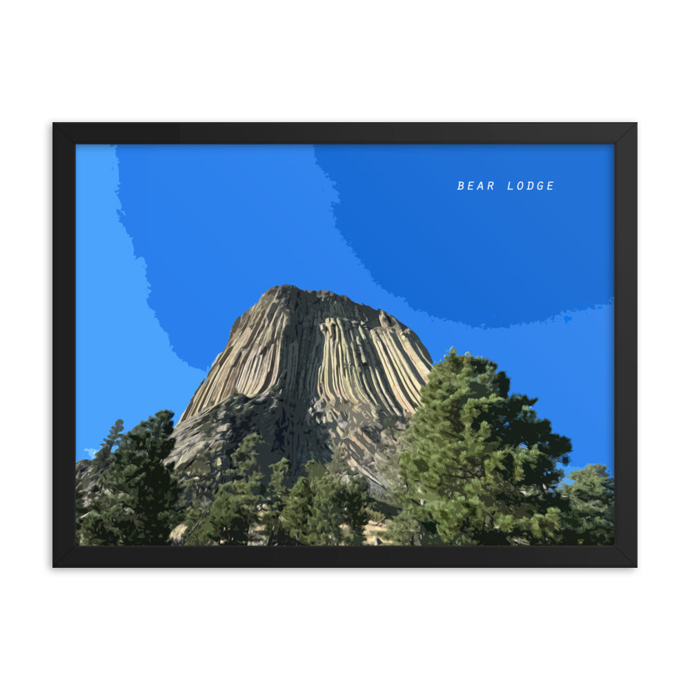 Bear Lodge Butte - Wood Framed Print