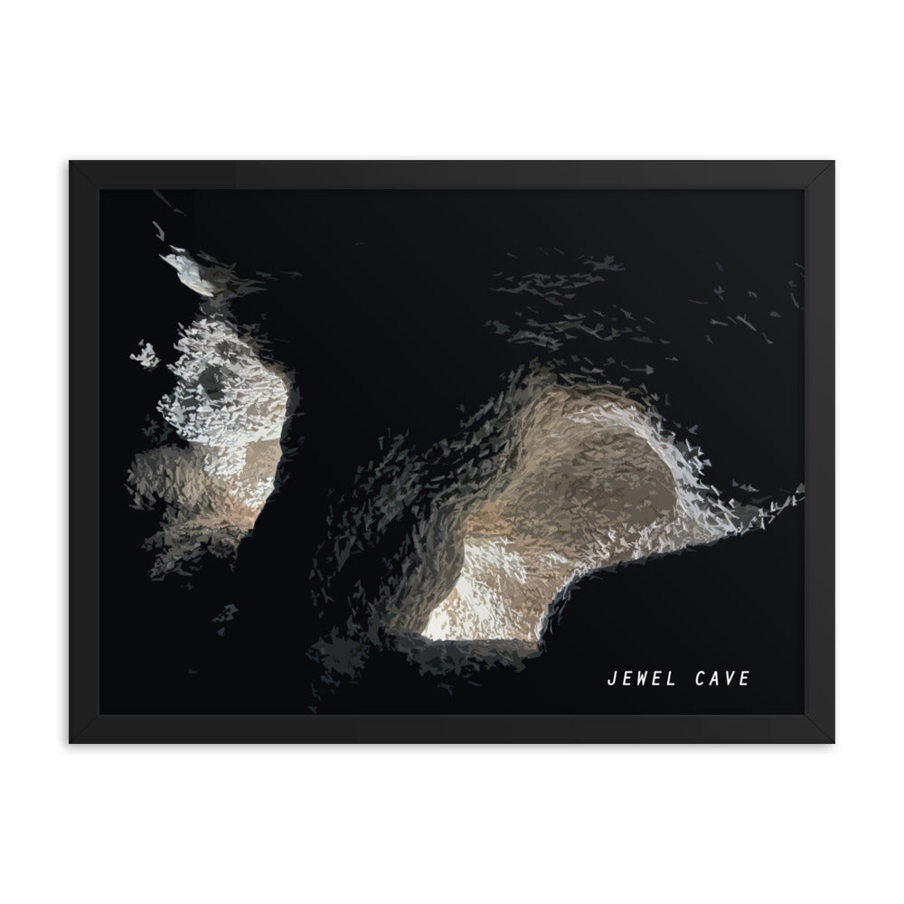 Jewel Cave Nailhead Spar - Wood Framed Print