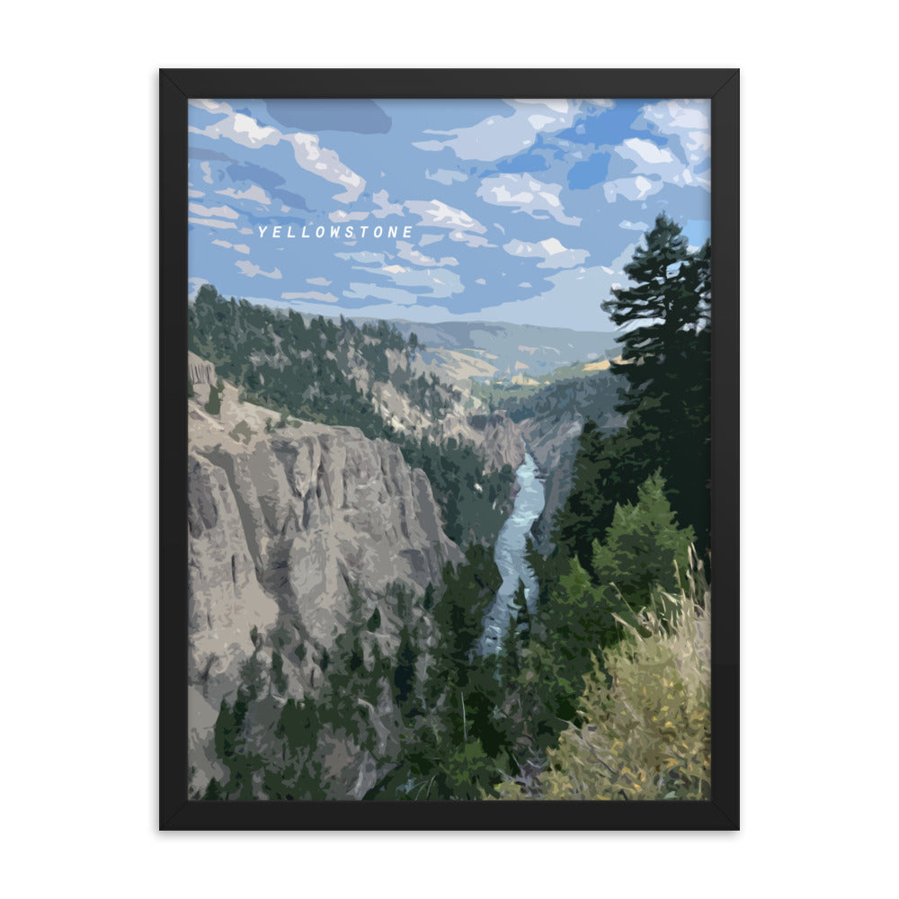 Yellowstone River - Wood Framed Print