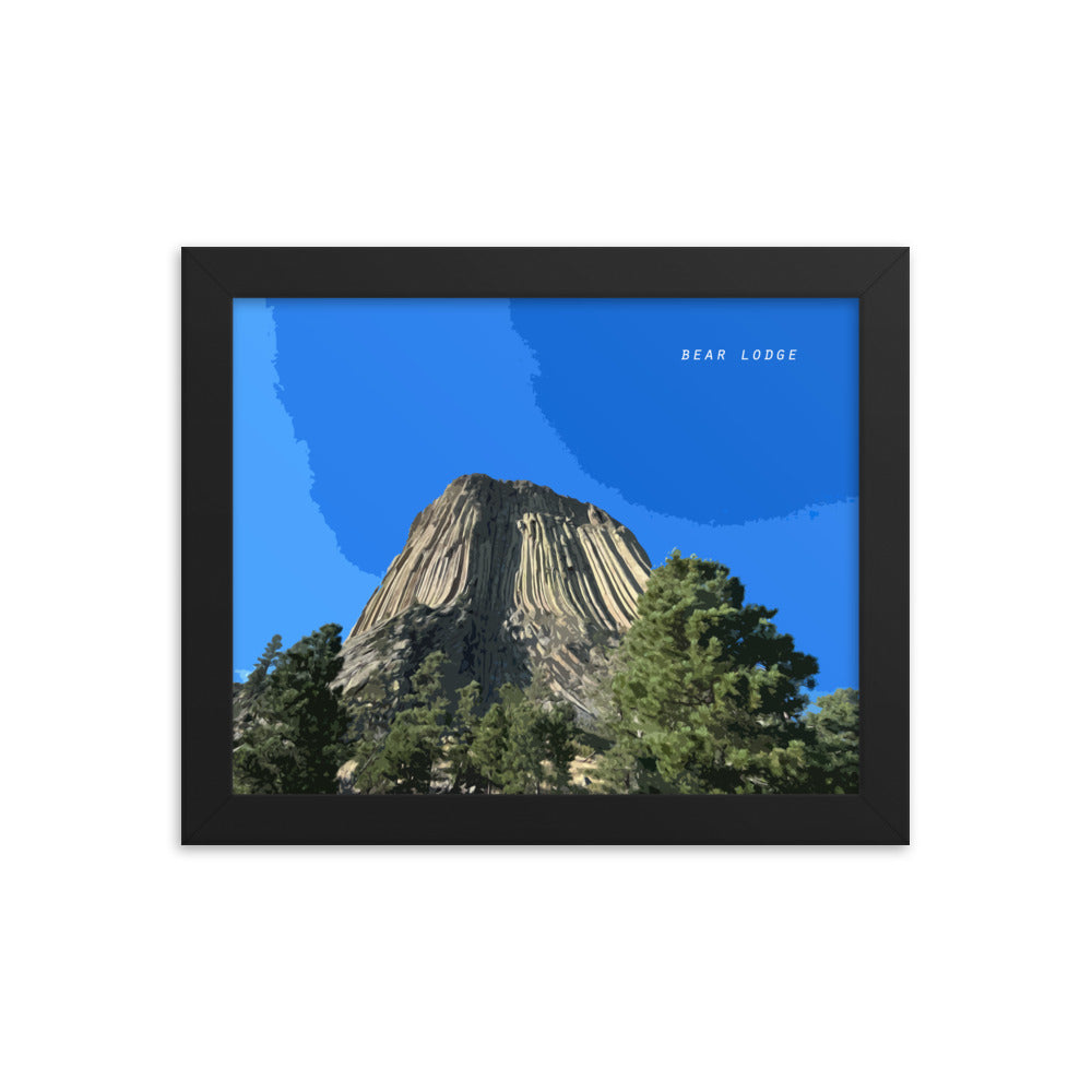 Bear Lodge Butte - Wood Framed Print