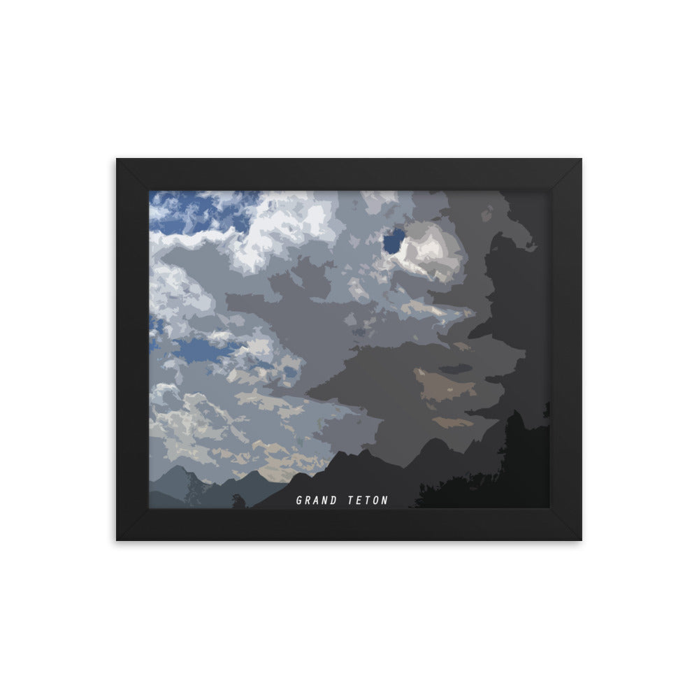 Grand Teton Sky - Wood Framed Print