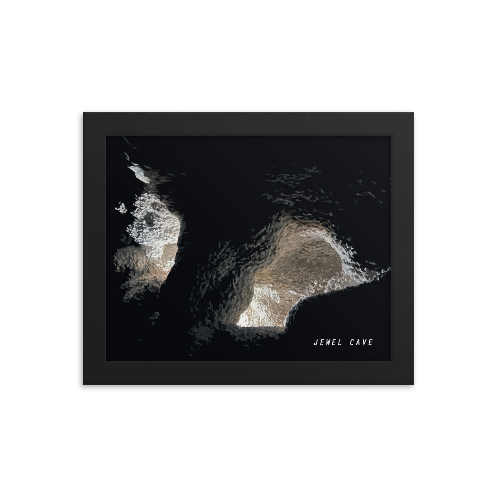 Jewel Cave Nailhead Spar - Wood Framed Print