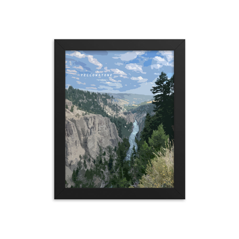 Yellowstone River - Wood Framed Print