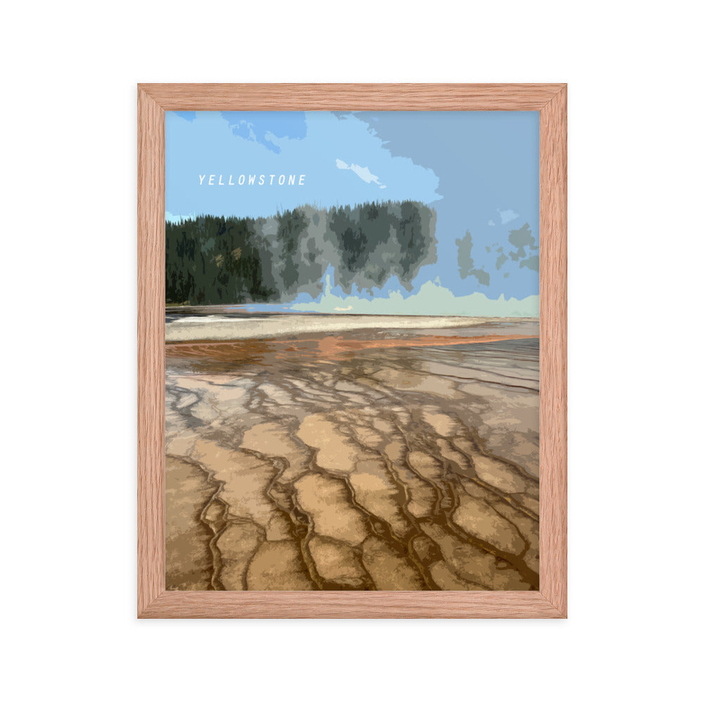 Yellowstone - Wood Framed Print