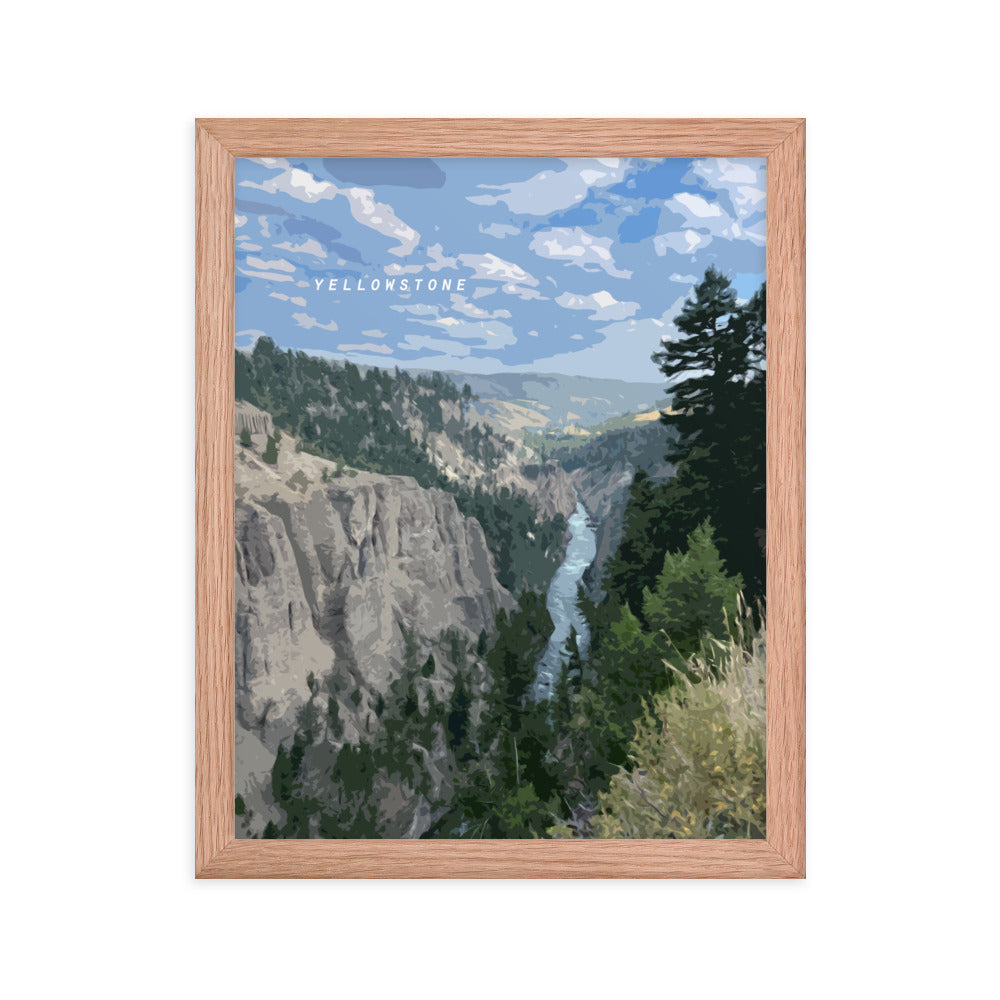 Yellowstone River - Wood Framed Print