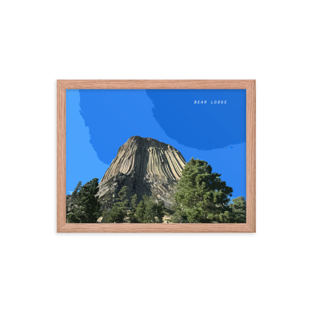 Bear Lodge Butte - Wood Framed Print