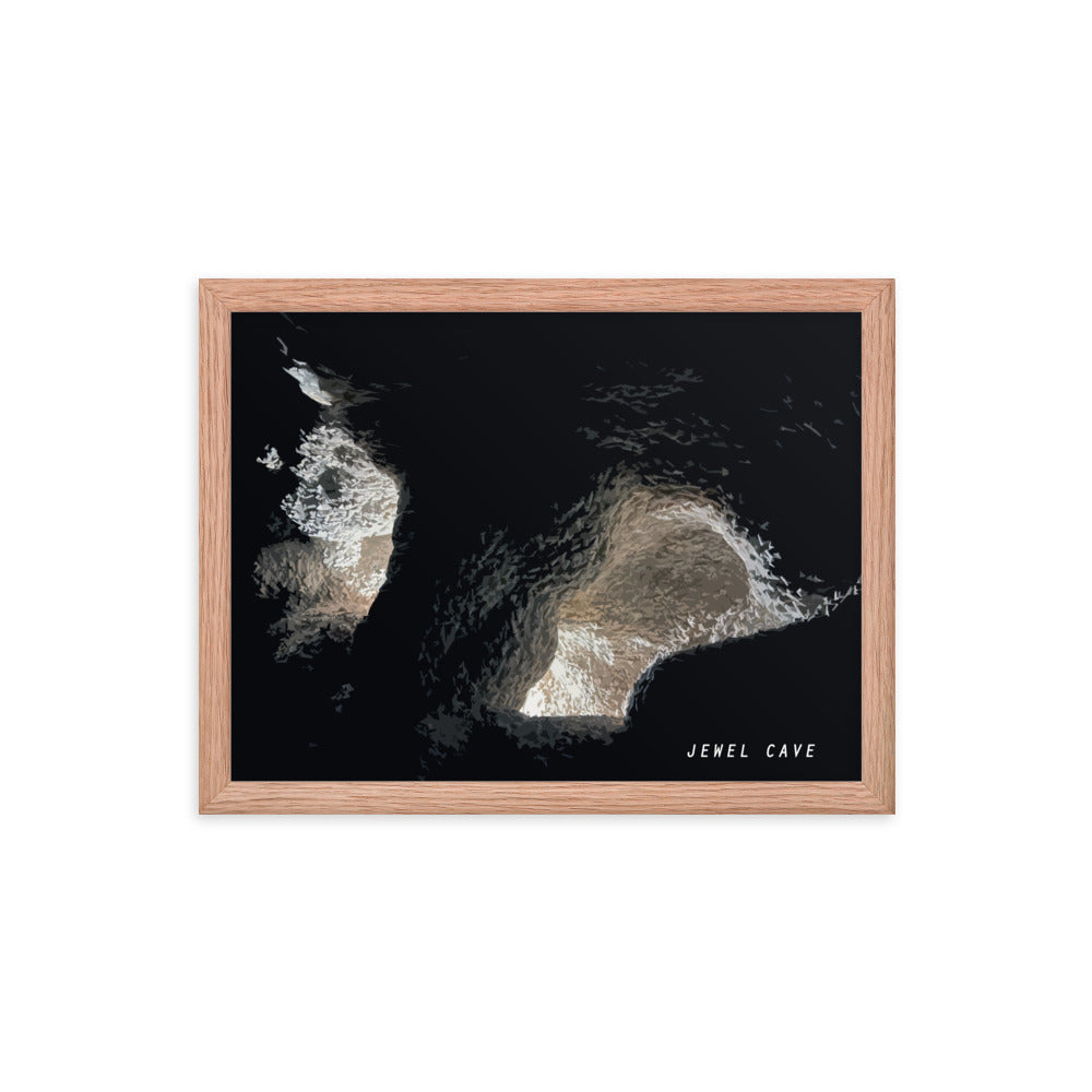 Jewel Cave Nailhead Spar - Wood Framed Print