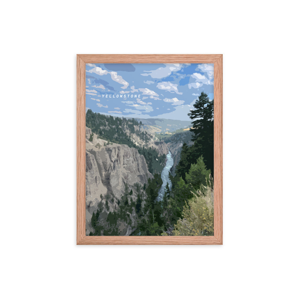 Yellowstone River - Wood Framed Print