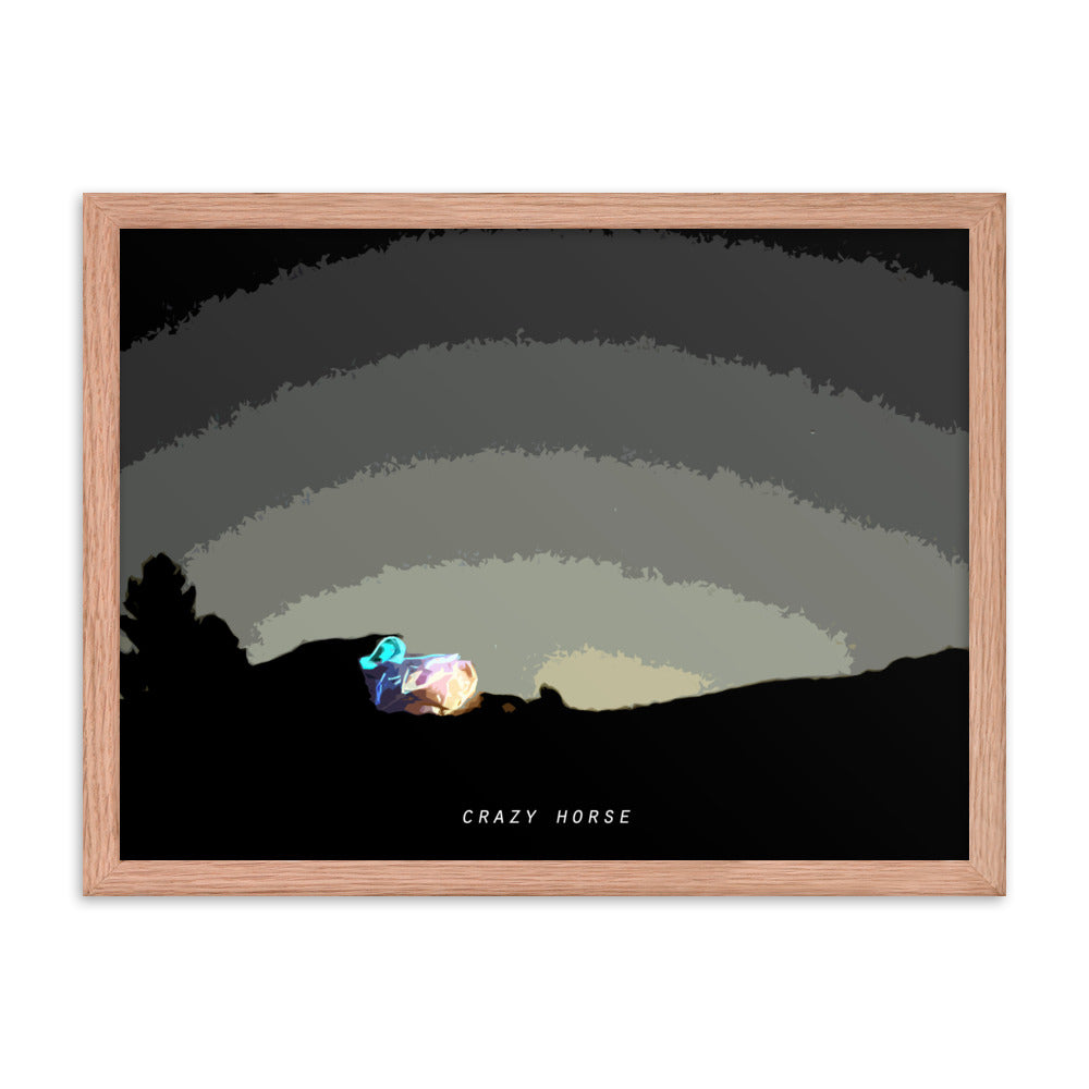 Crazy Horse - Wood Framed Print