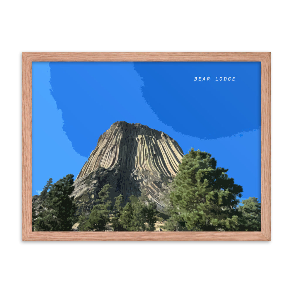 Bear Lodge Butte - Wood Framed Print