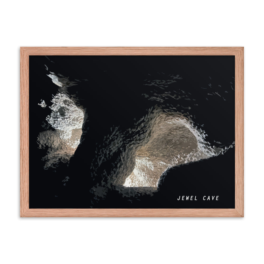 Jewel Cave Nailhead Spar - Wood Framed Print