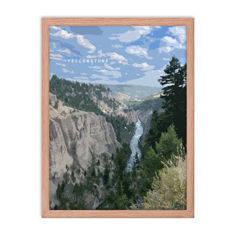 Yellowstone River - Wood Framed Print