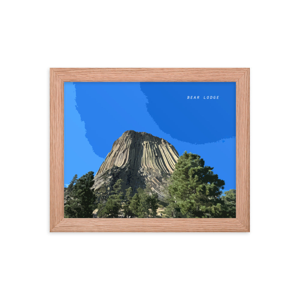 Bear Lodge Butte - Wood Framed Print