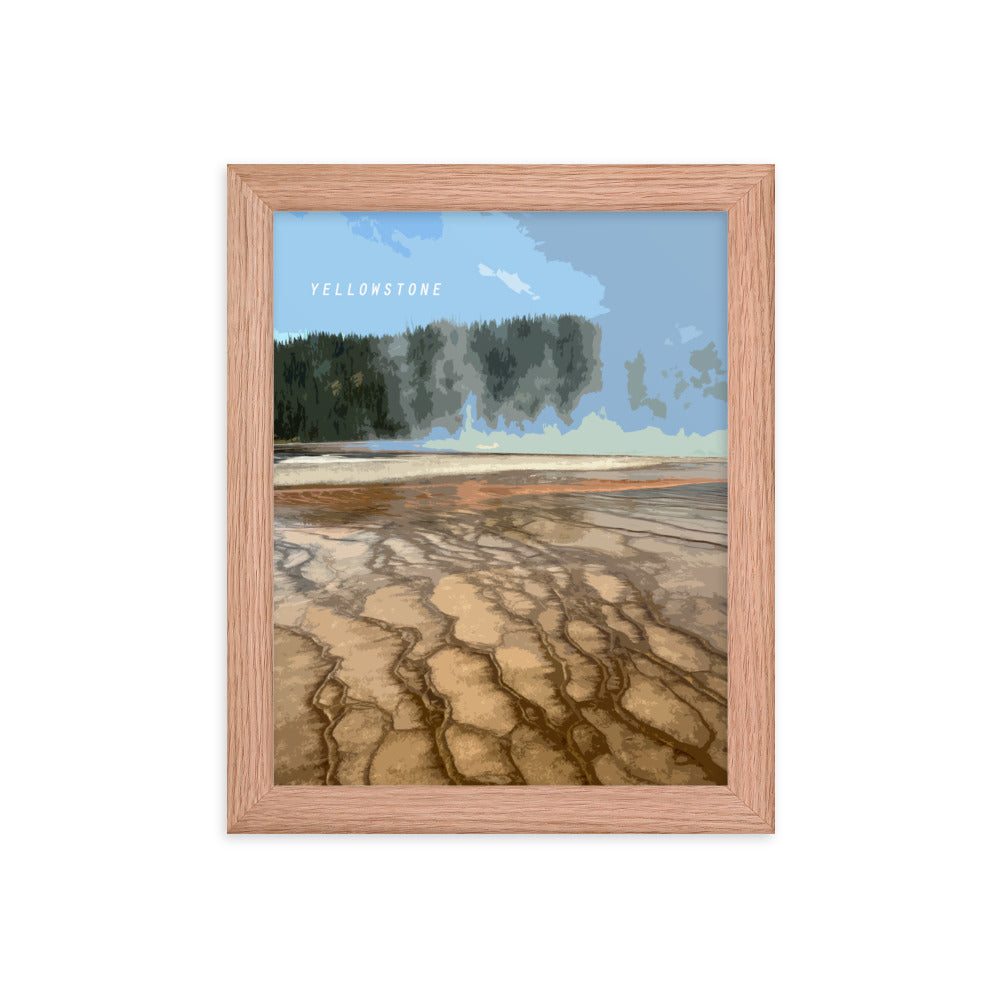 Yellowstone - Wood Framed Print