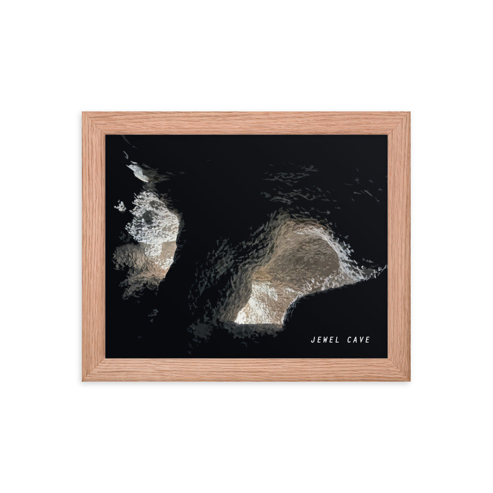 Jewel Cave Nailhead Spar - Wood Framed Print