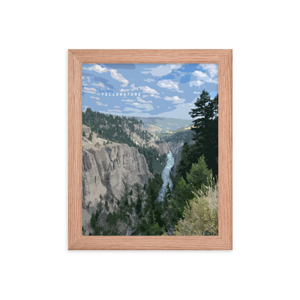 Yellowstone River - Wood Framed Print