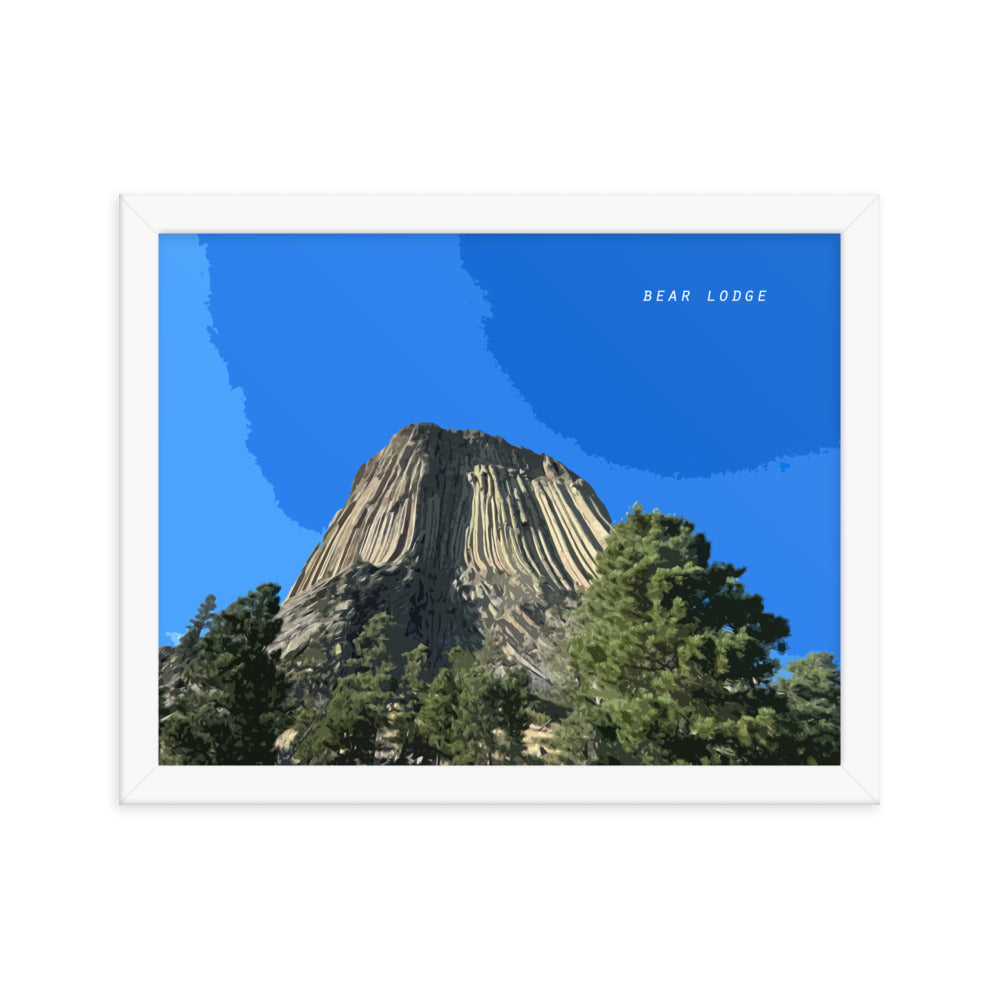 Bear Lodge Butte - Wood Framed Print