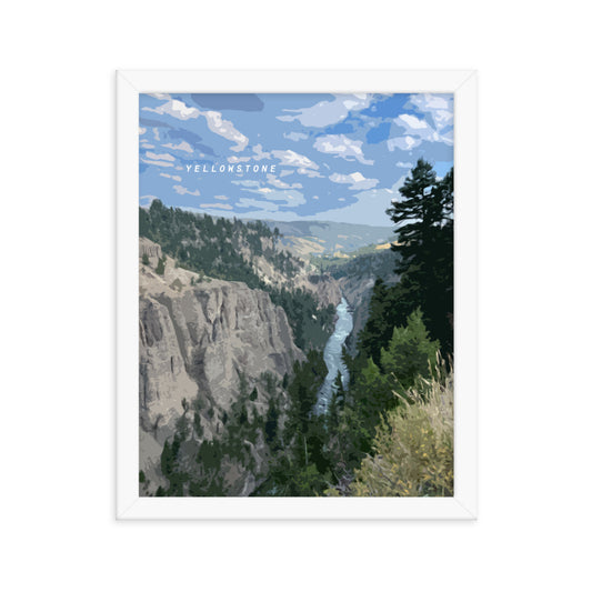 Yellowstone River - Wood Framed Print