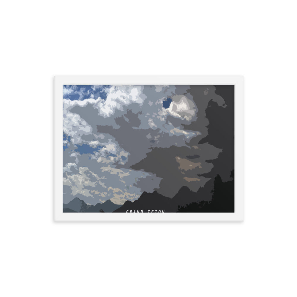 Grand Teton Sky - Wood Framed Print