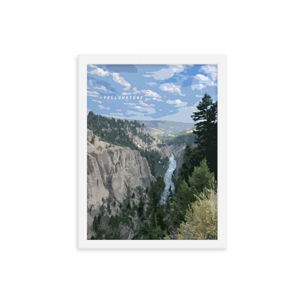 Yellowstone River - Wood Framed Print