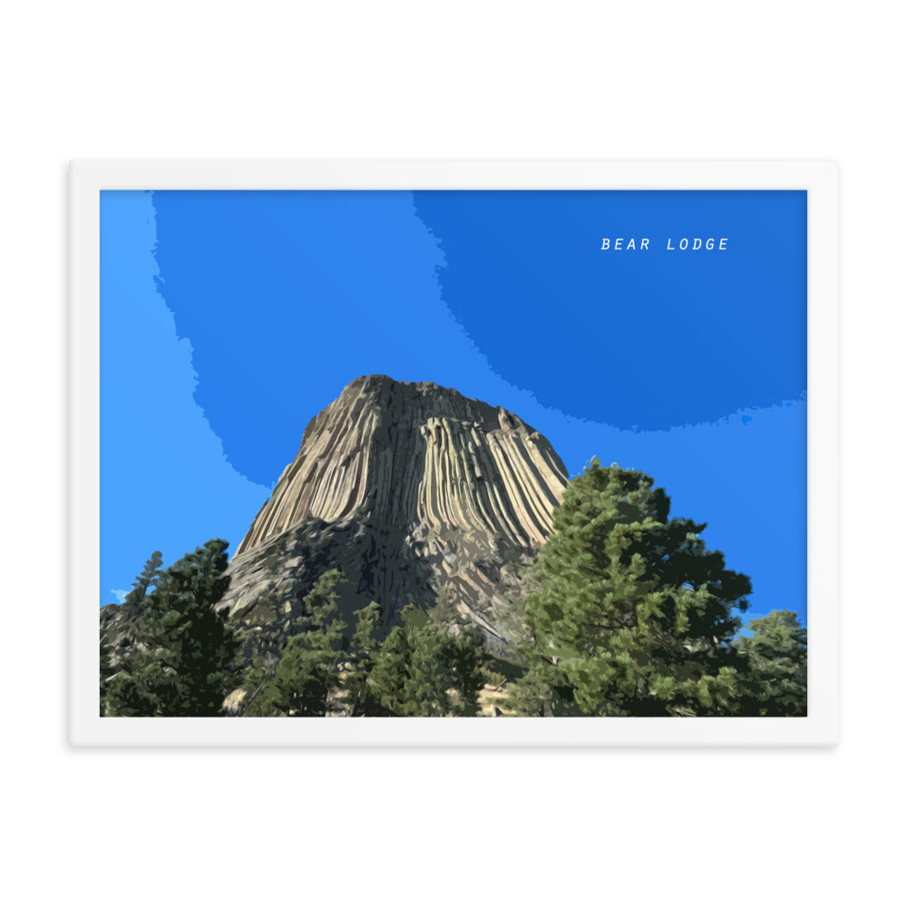 Bear Lodge Butte - Wood Framed Print