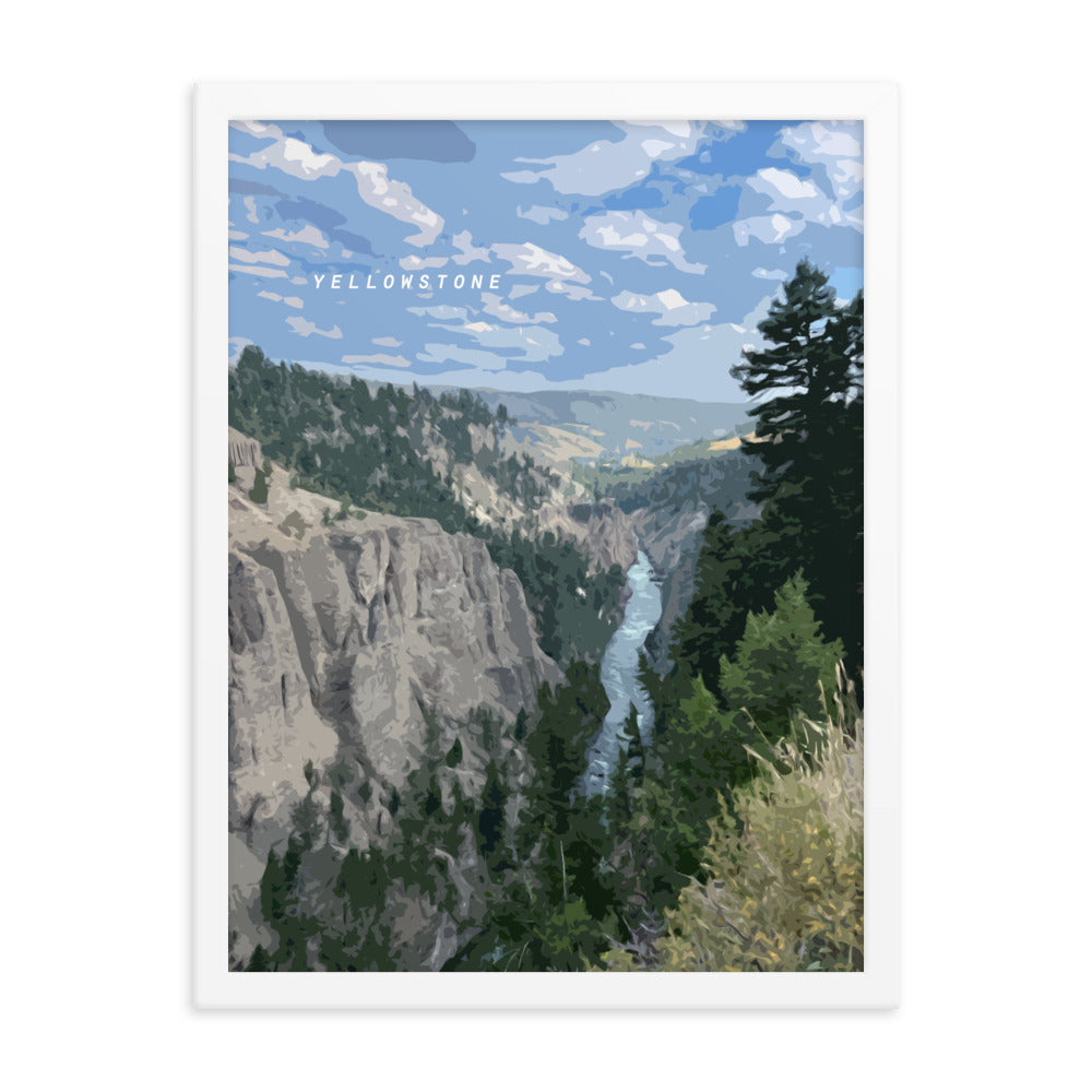 Yellowstone River - Wood Framed Print