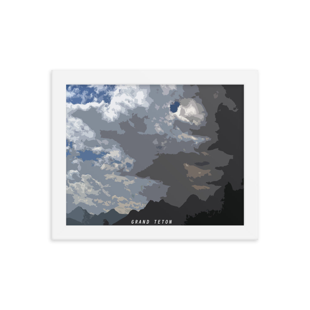 Grand Teton Sky - Wood Framed Print