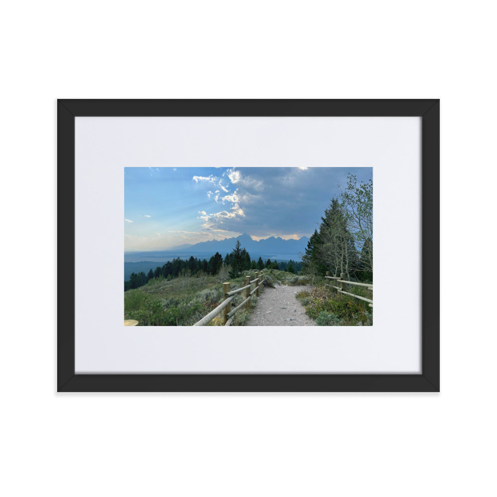 Signal Mountain Photograph in Mat and Frame