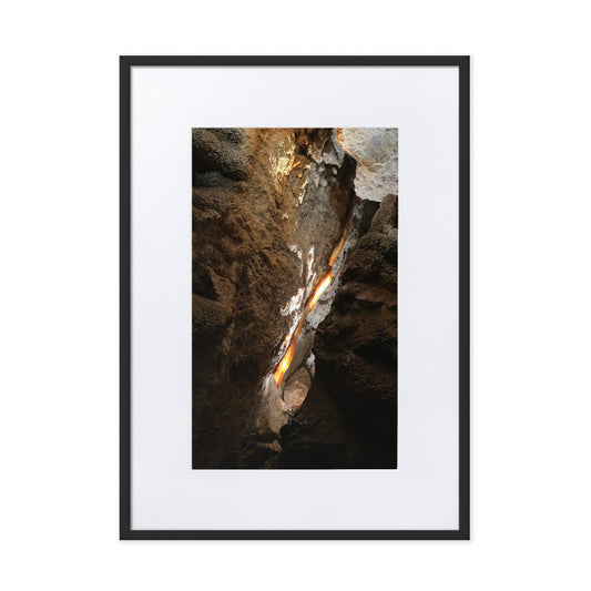 Jewel Cave Bacon Vein Photograph Print in Mat and Frame